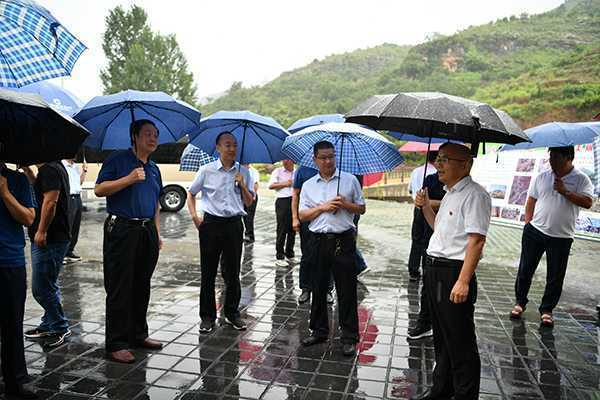 临沂平邑“三看三比”观摩团莅临东大湾村指导(图1)