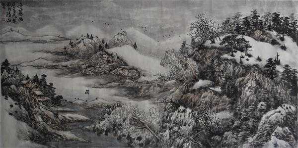 晴川雪景寄真情  ——萧维永的山水画(图5)