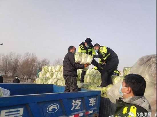 为河北送去万斤白菜，山东小伙好样的！(图1)