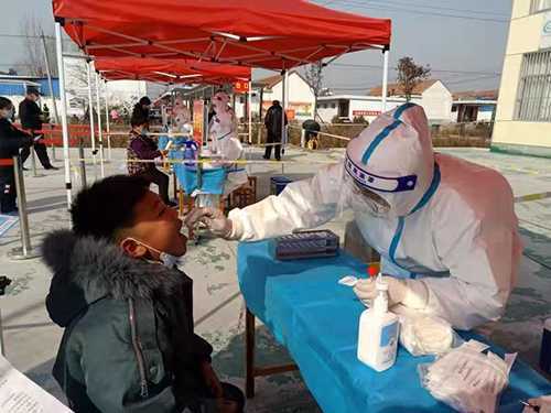 温水医院参加临沂市新冠病毒核酸检测实战演练(图2)
