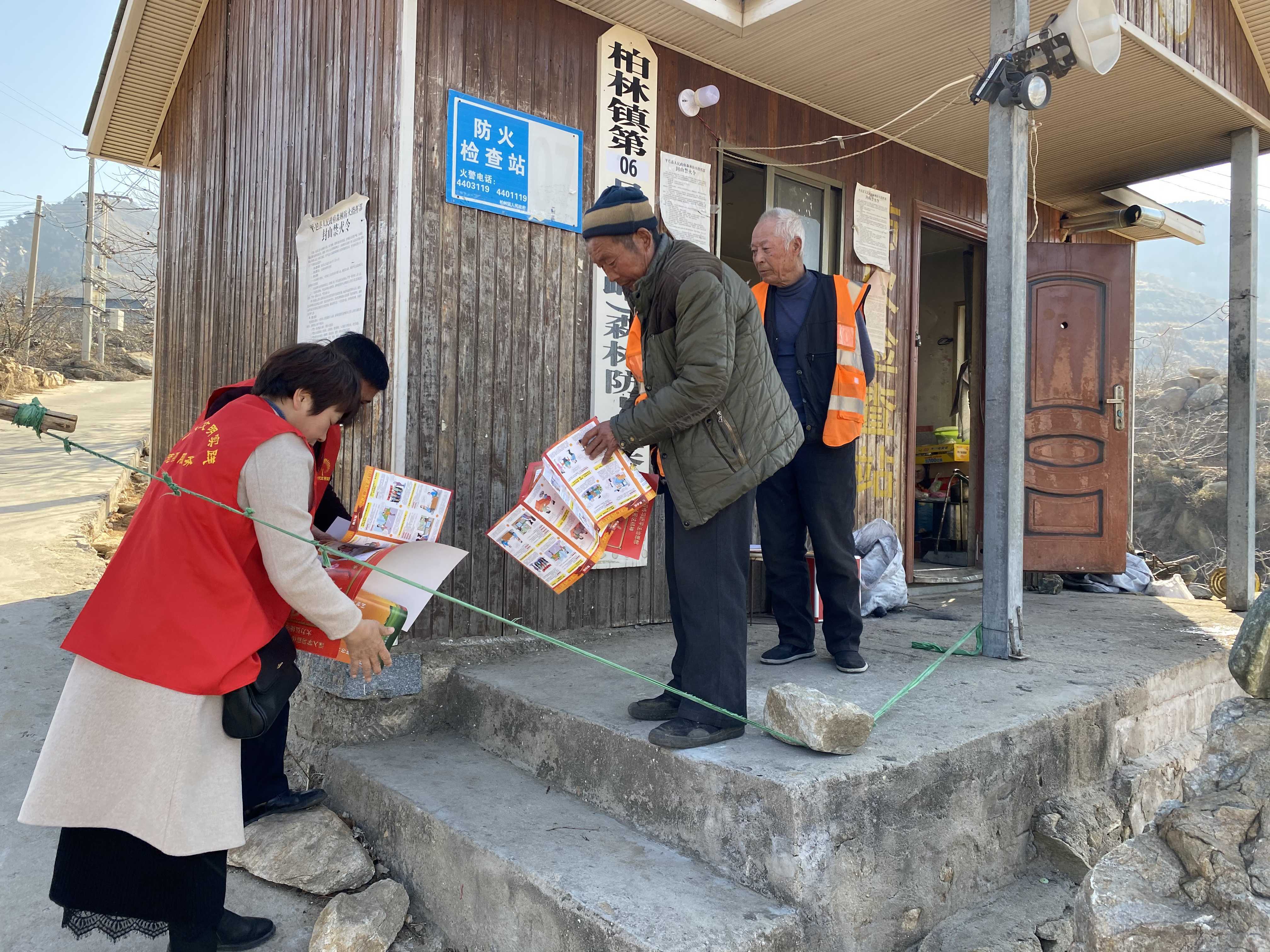 柏林镇开展春节期间防火安全普法宣传(图1)