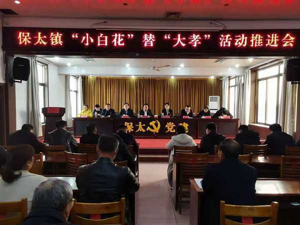 小小白花寄哀思 文明新风涤陋习(图1)