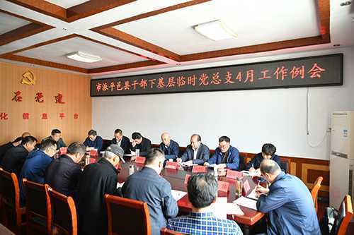 市派平邑县干部下基层临时党总支工作例会召开(图1)