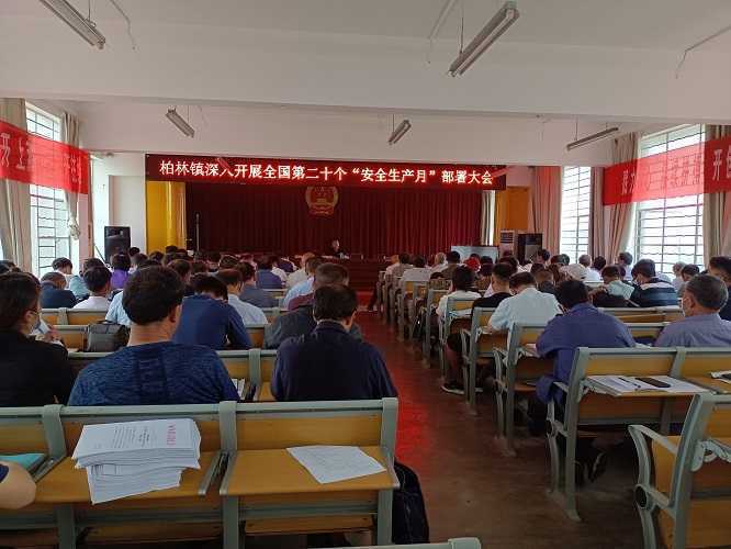 [我为群众送平安]柏林镇召开安全生产部署大会(图1)