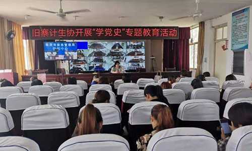 旧寨乡计生协组织开展 “学党史”专题教育活动(图1)