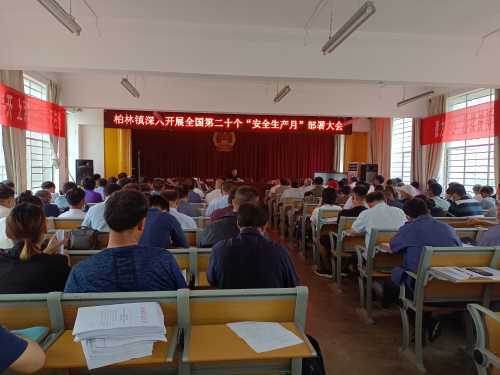 柏林镇召开“安全生产月”部署大会(图1)