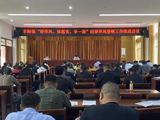 丰阳镇召开“转作风、抓落实、争一流”纪律作风整顿工作推进会议(图1) 丰阳镇召开“转作风、抓落实、争一流”纪律作风整顿工作推进会议(图1)