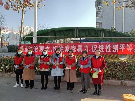 平邑街道开展“12.4”国家宪法日之反家庭暴力宣传活动(图1)
