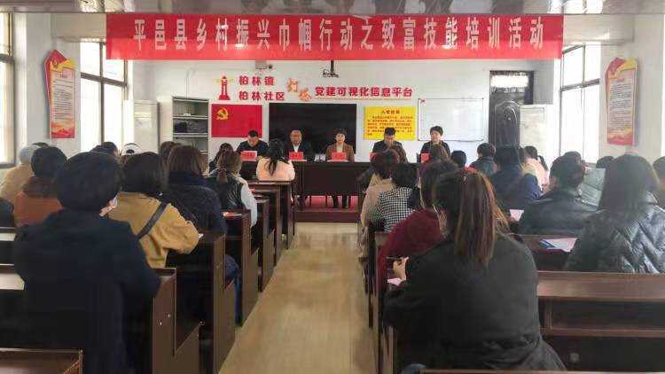 山东平邑:柏林镇开展庆“三八”乡村振兴巾帼行动之致富技能培训活动(图1)