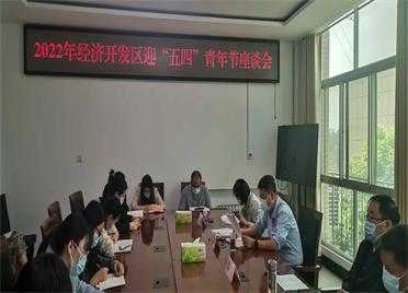 平邑经济开发区召开迎“五四”青年节座谈会(图1)