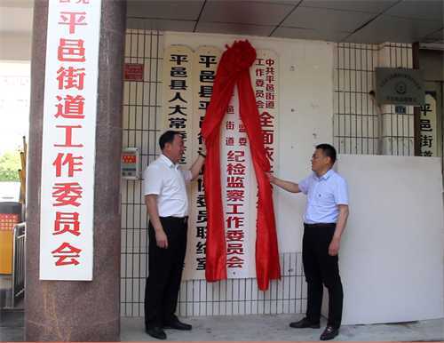 平邑县纪委监委派出平邑街道 纪检监察工作委员会举行揭牌仪式(图1)