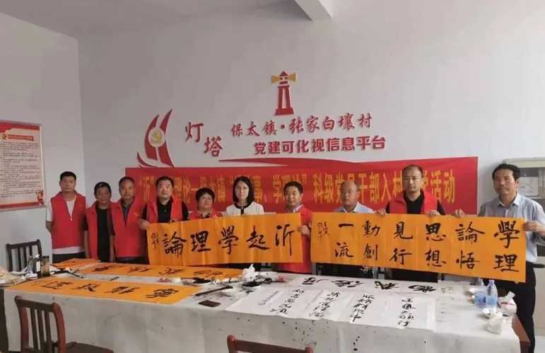 保太镇“讲故事、学理论”书法活动走进张白壤村(图1)