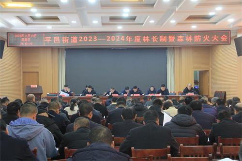 平邑街道召开2023-2024年度林长制暨森林防火大会(图1)