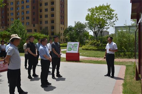 临沂市高新区政法工作考察组到平邑街道考察学习综治工作