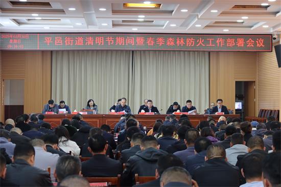 平邑街道召开清明节期间暨春季森林防火工作部署会