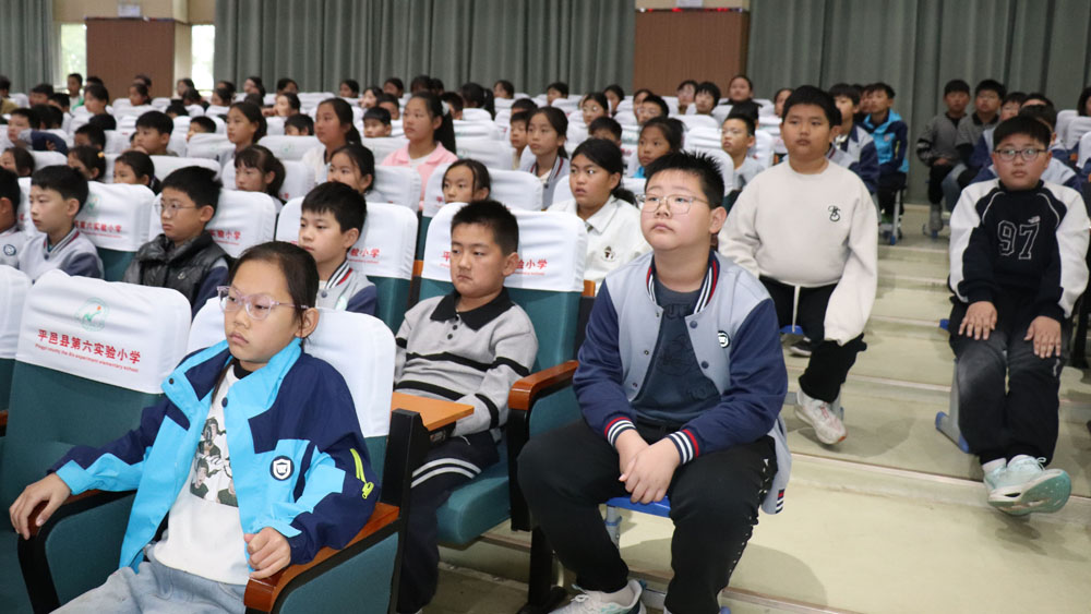【旋律润童心】沉浸式音乐思政课《山河的回响》走进平邑县第六实验小学(图3)